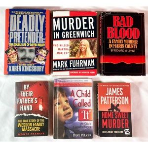 Lot of 6 TRUE CRIME Books